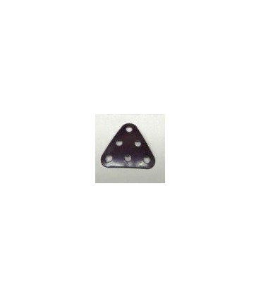 Plaque triangulaire 3x3 cintree violet