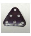 Plaque triangulaire 3x3 cintree violet