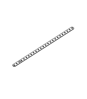 Strip 25 holes light grey