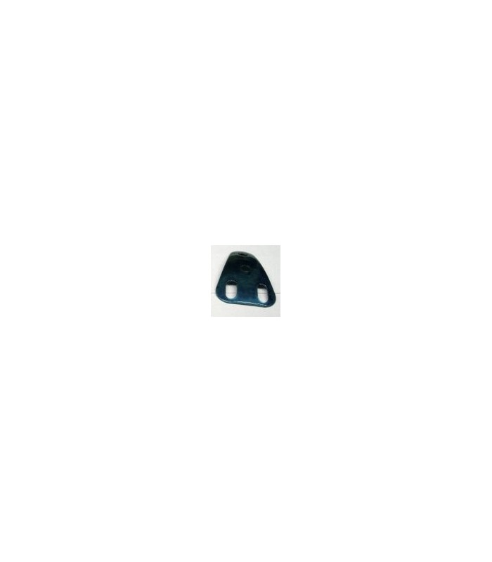 Plaque triang isocele 38x25mm cintree bleu Plaque triang isocele 38x25mm cintree bleu