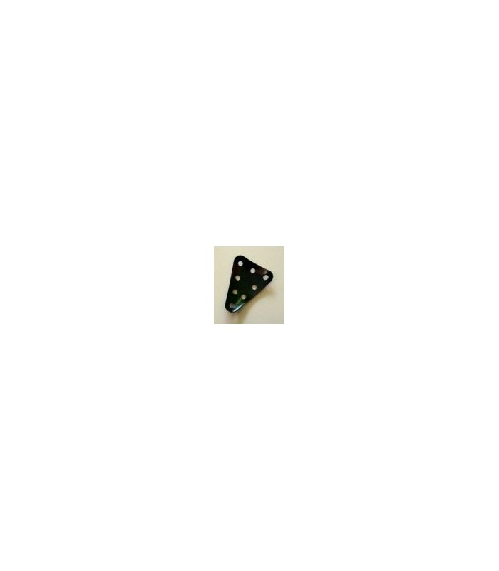 Plaque triang isocele 48x38mm cintree noir