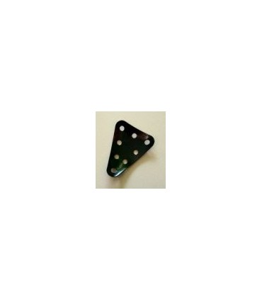 Plaque triang isocele 48x38mm cintree noir