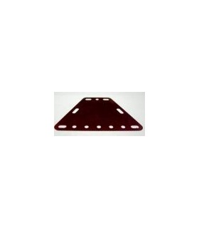 Plaque trapeze 3x7 flexible rouge