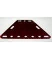 Plaque trapeze 3x7 flexible rouge