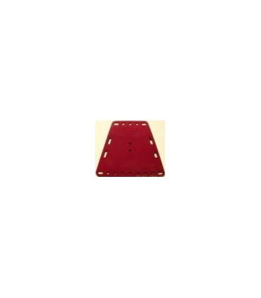 Plaque trapeze 5x9 tr flexible rouge