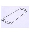 Plaque trapeze 3x2 tr flexible jaune