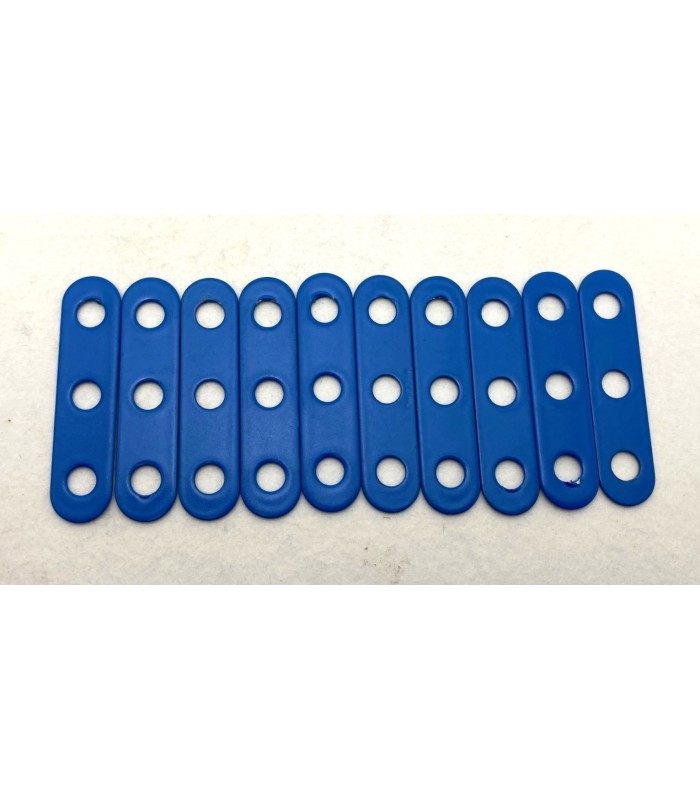 Bande etroite 3 trous bleu f1 (lot de 10) Bande etroite 3 trous bleu f1 (lot de 10)