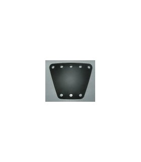 Plaque trapeze 3x5 tr cintree noir