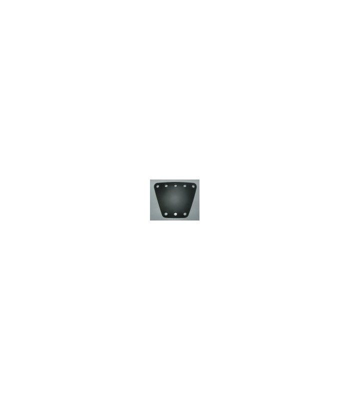 Plaque trapeze 3x5 tr cintree noir