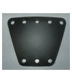 Plaque trapeze 3x5 tr cintree noir