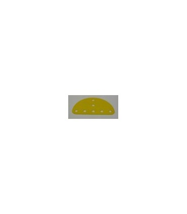 Plaque semi circulaire ø 65 mm jaune