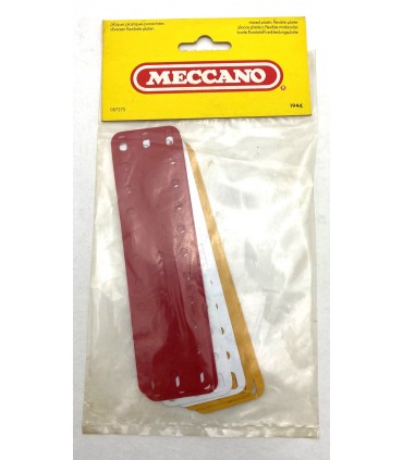 Plaque flexible 3x11 trous (40x140mm) en plastique (lot de 6)