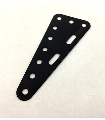 Metal triang.flex.plate 90 x 40 mm satin black