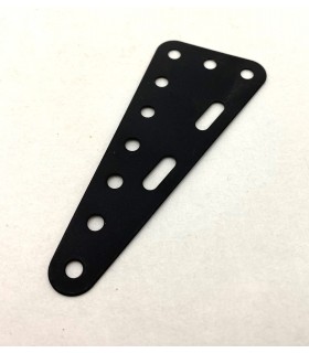 Metal triang.flex.plate 90 x 40 mm satin black (pack of 10)