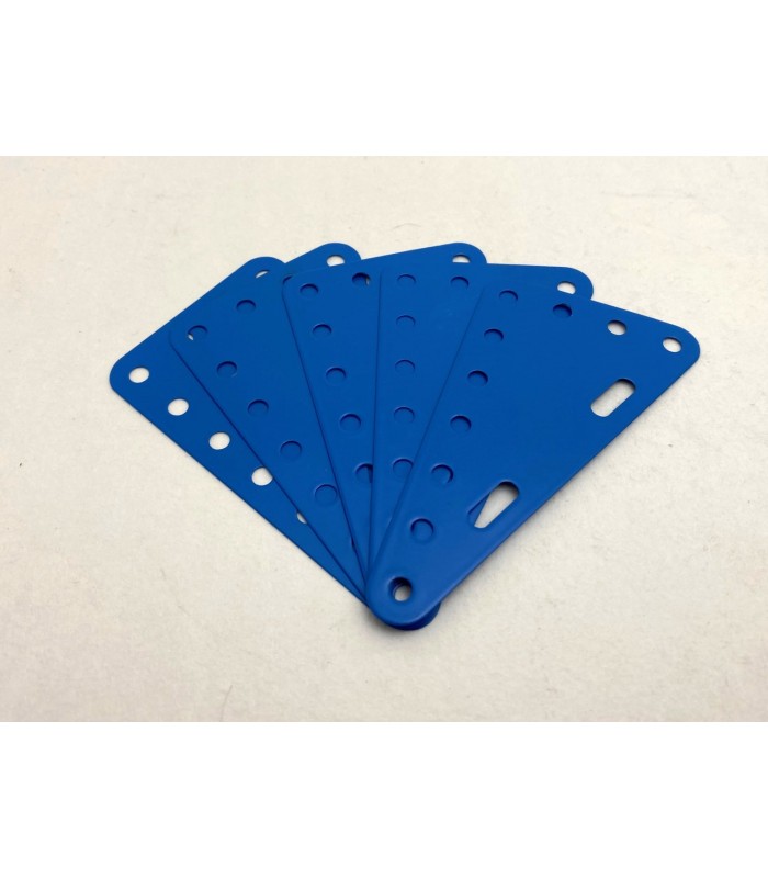 Metal triangular flexible plate 7x4h (90x50mm) blue f1 (pack of 5) Metal triangular flexible plate 7x4h (90x50mm) blue f1 (pack of 5)