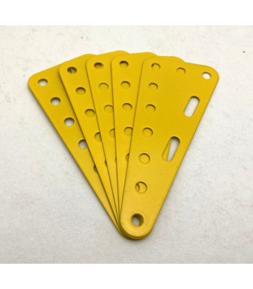 Plaque flex triang. 90 x 40 mm jaune f1 (lot de 5)