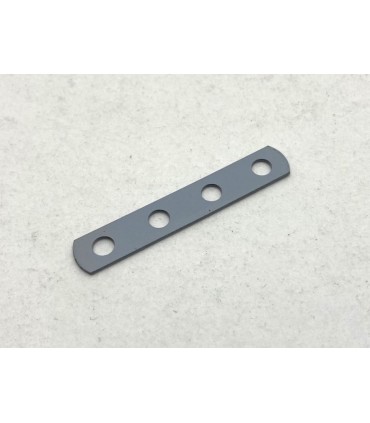 Bande étroite 4 trous gris