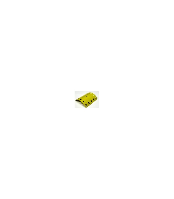 Plaque cintree r  43 mm jaune