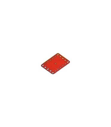 Plaque flexible 90 x 60 mm metal rouge 5 x 7 tr