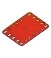 Plaque flexible 90 x 60 mm metal rouge 5 x 7 tr