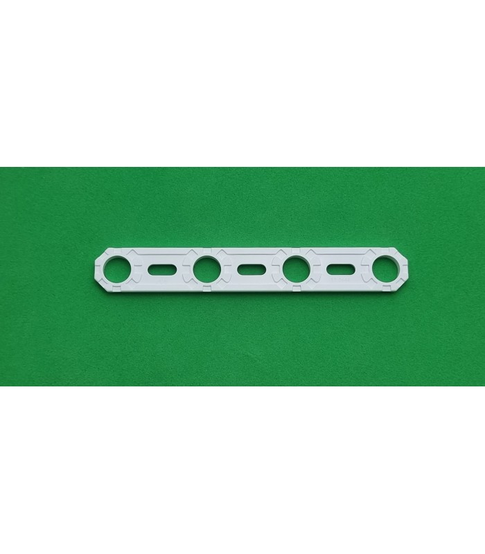 NMJ flat strip 4 holes white NMJ flat strip 4 holes white