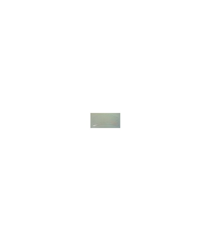 Plaque incurvee flexible l100mm transp Plaque incurvee flexible l100mm transp
