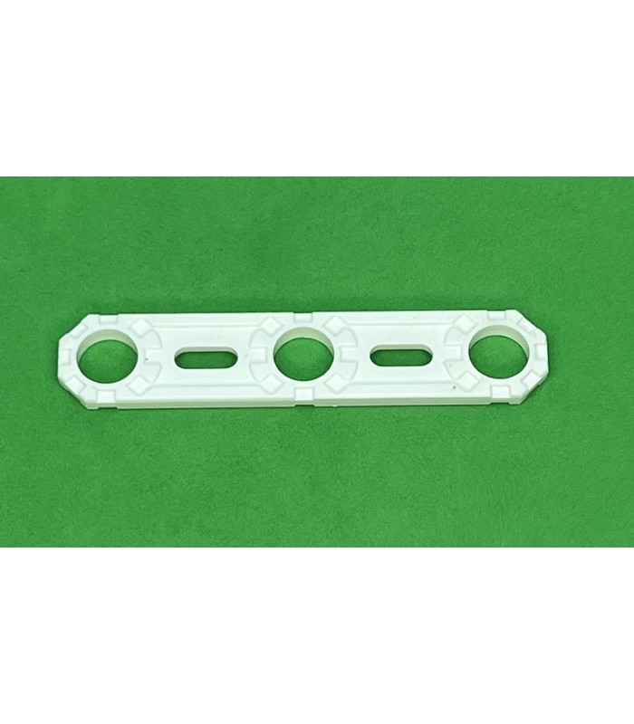 NMJ flat strip 3 holes white NMJ flat strip 3 holes white