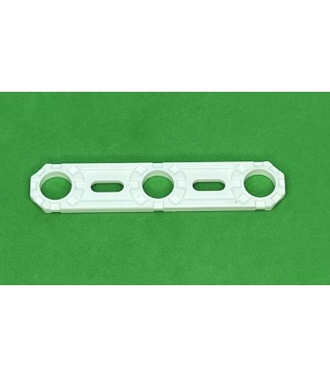 NMJ flat strip 3 holes white