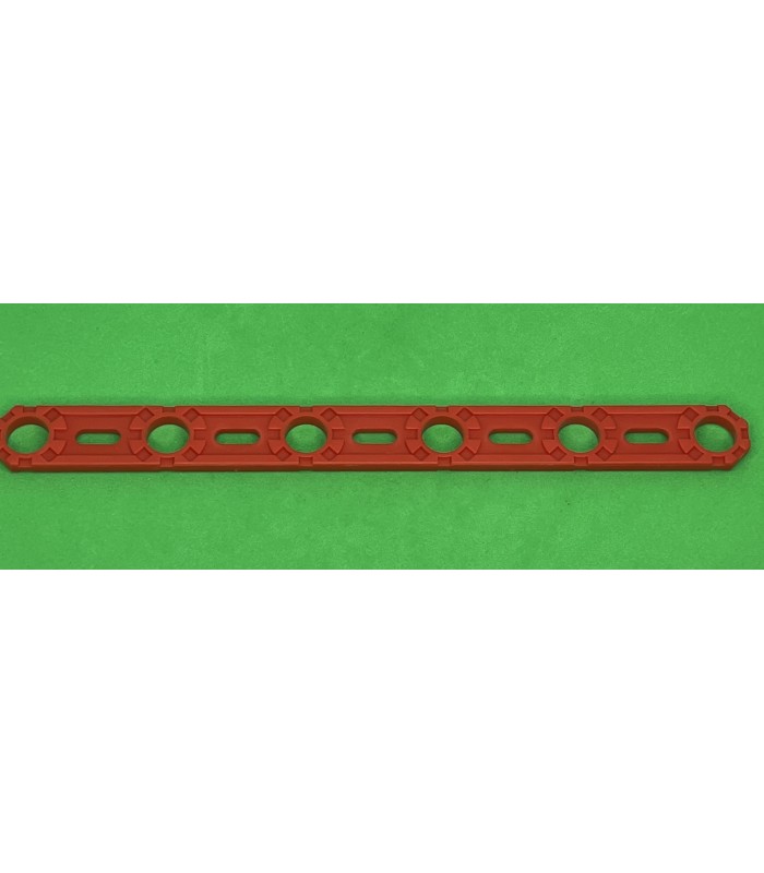 NMJ flat strip 6 holes red NMJ flat strip 6 holes red