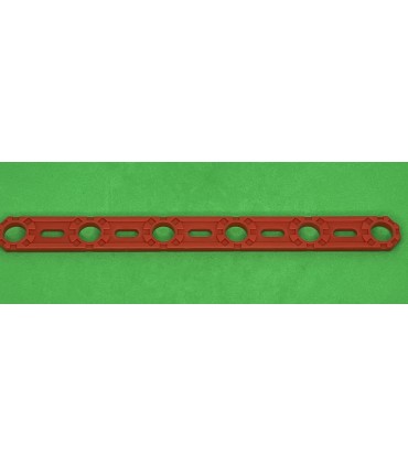NMJ flat strip 6 holes red