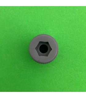 NMJ pivot bolt with hex head dark grey