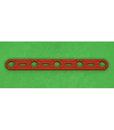 NMJ flat strip 5 holes red