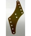 Plaque 1/2 y flexible l126mm orange