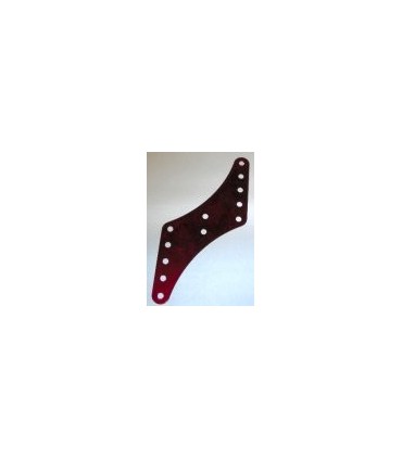 Plaque 1/2 y flexible l126mm rouge