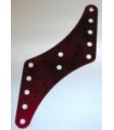 Plaque 1/2 y flexible l126mm rouge
