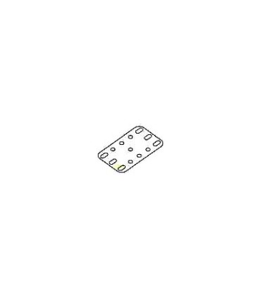 Plaque flexi 60 x 40 mm plast. transpa.  3 x 5 tr
