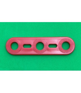 Mj flat strip 3 holes grenadine red