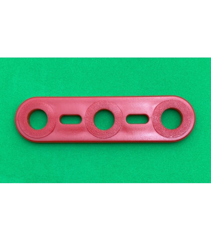 Mj flat strip 3 holes grenadine red