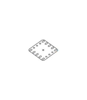 Plaque flexi 60 x 60 mm  plast.transpa.  5 x 5 tr