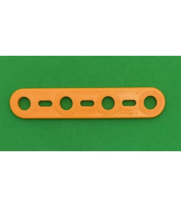 Mj flat strip 4 holes mandarin orange