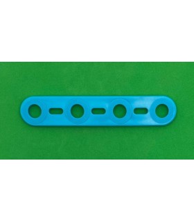 Mj flat strip 4 holes turquoise blue