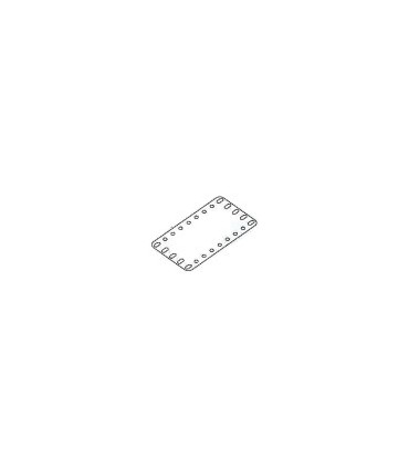 Plaque flexi 115 x 60 mm  plast.transpa. 5 x 9 tr