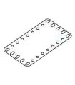 Plaque flexi 115 x 60 mm  plast.transpa. 5 x 9 tr