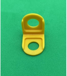Mj right angle bracket small 1x1 saffron yellow