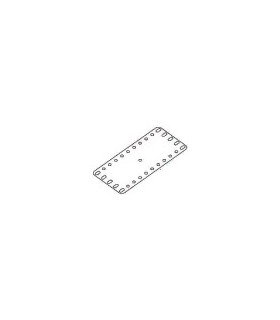 Plaque flexi 140 x 60 mm  plast.transparente