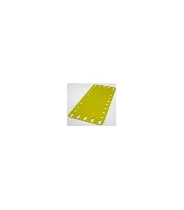 Plaque plastique 5 x 11 trous jaune