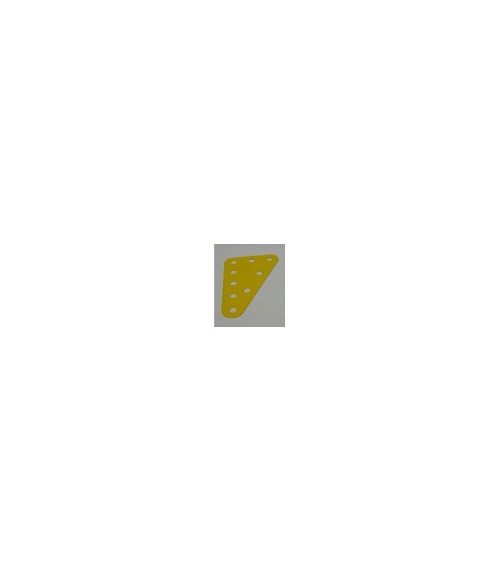 Plaque flex triang. 60 x 40 mm metal jaune Plaque flex triang. 60 x 40 mm metal jaune