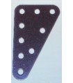 Plaque flex triang. 60 x 40 mm violet