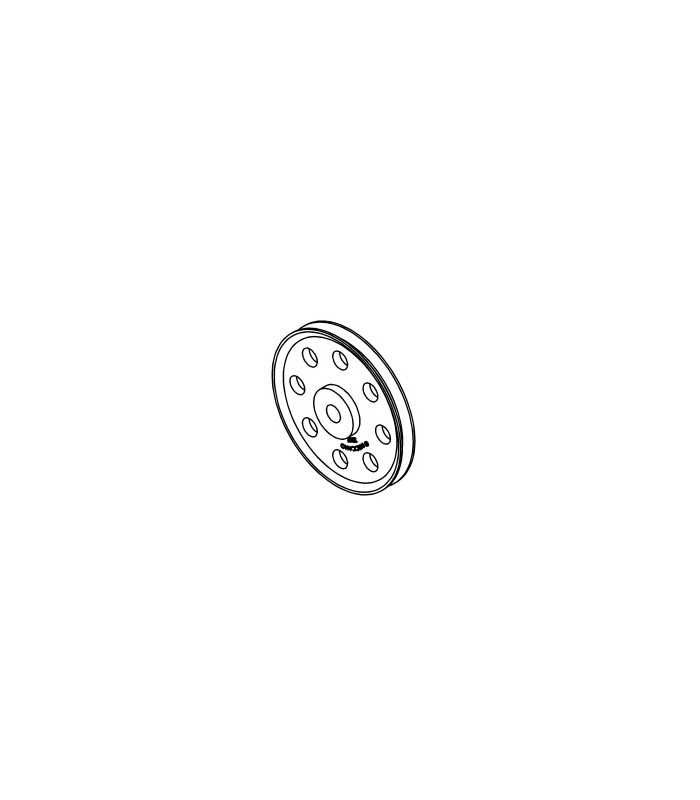 Plastic Pulley without hubb ø38 mm black Plastic Pulley without hubb ø38 mm black