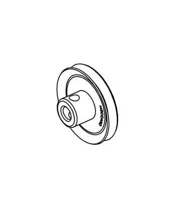 Pulley & boss ø25 mm black